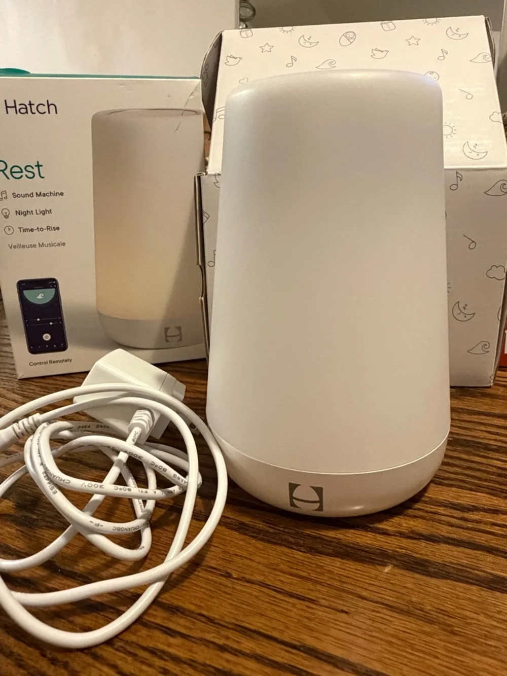Hatch Rest Sound Machine & Night Light - White and Warm Glow - Picture 2 of 5
